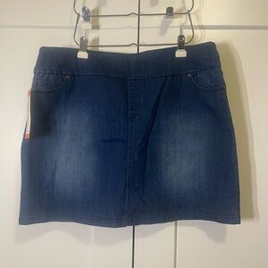 S.C. & Co. Denim Skort XXL Built-In Shorts Stretch NWT